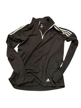 Adidas Golf Black White 3 Stripe Sleeve Jacket